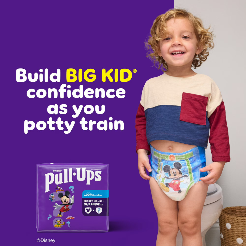 (4 Pack) Pull-Ups Boys' Potty Training Pants, 4T-5T (38-50 lbs), 17 Count