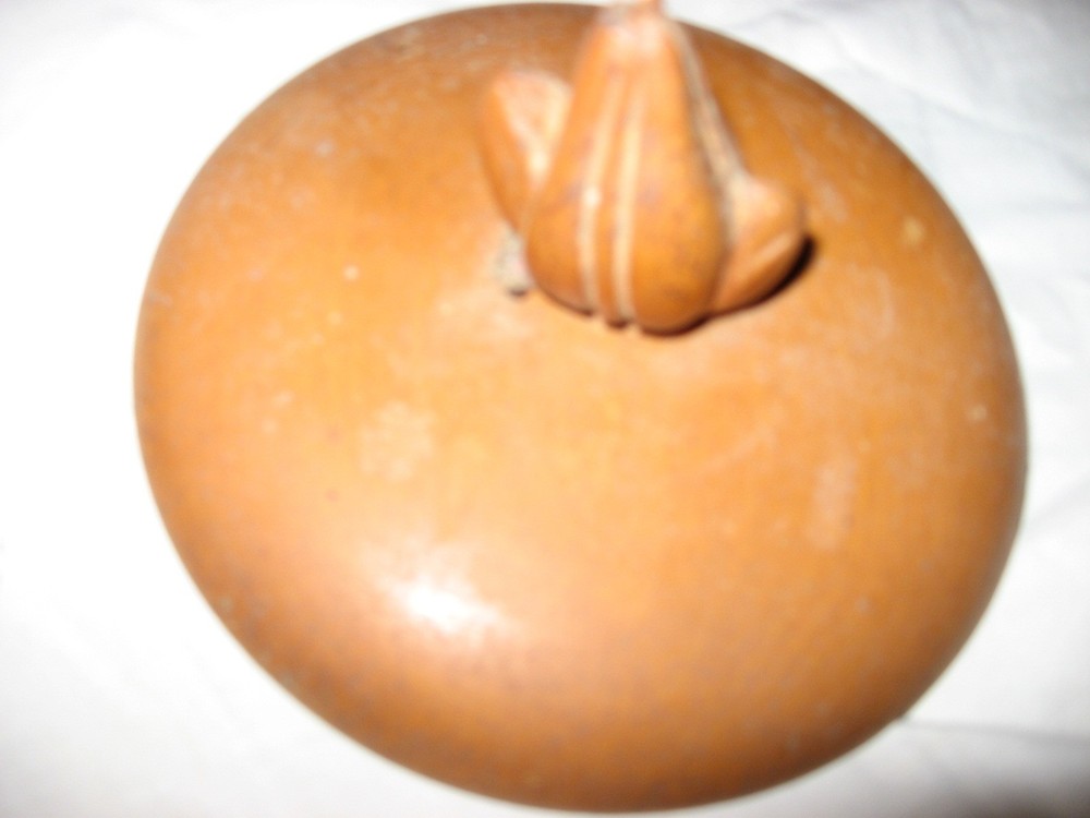 Vintage Large Pottery Stoneware Snuff Jar