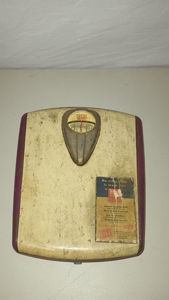 Vintage 1950's Borg Bathroom Scale