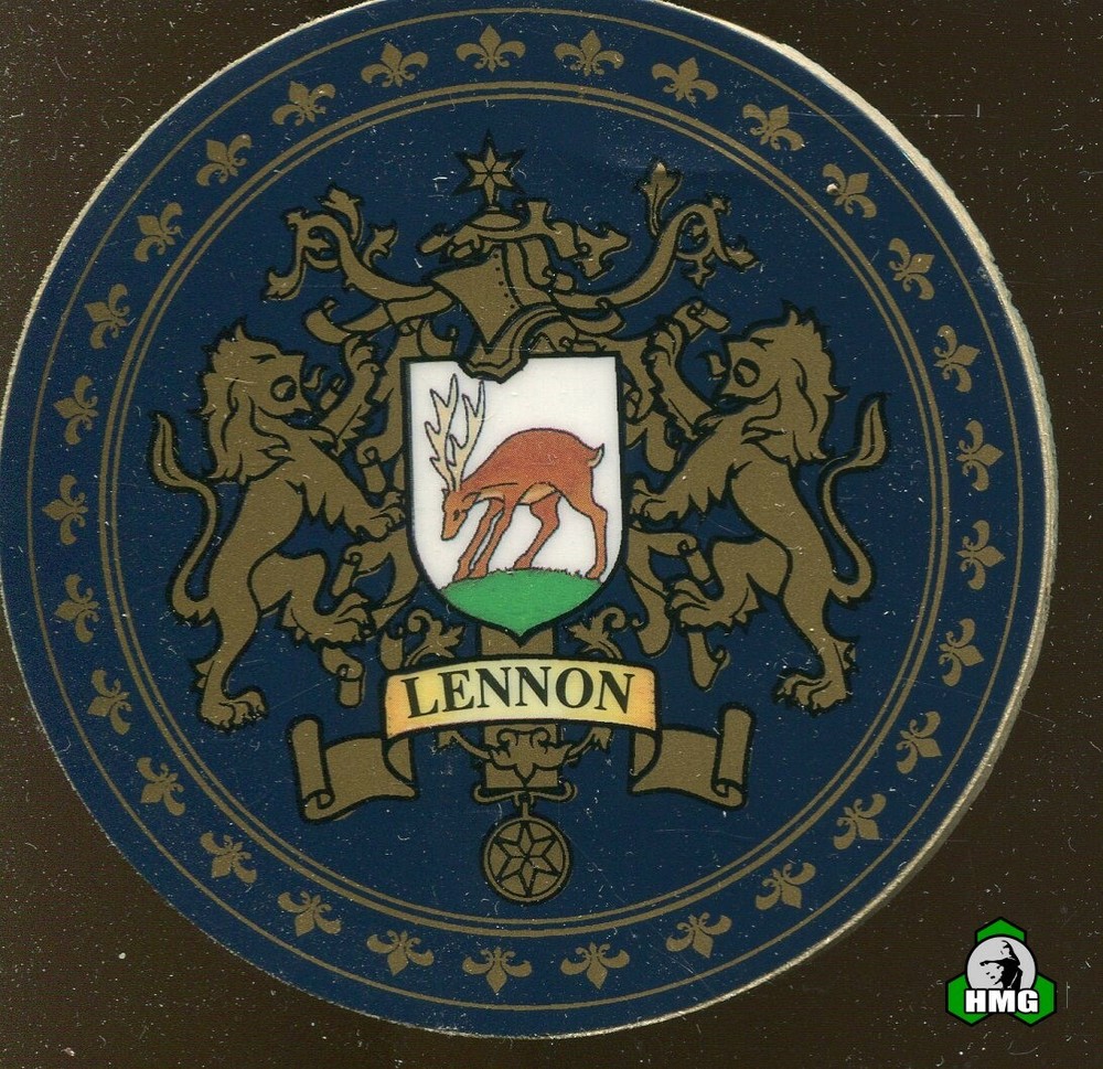 English Heraldic Coaster: Lennon