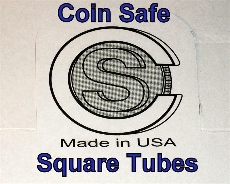 10 You Pick-Assorted Sizes COIN SAFE SQUARE TUBES - Cent through Silver Eagle