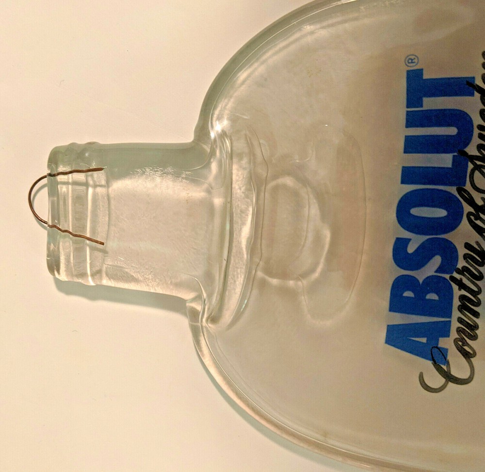 Absolut Vodka Flat Melted Bottle Cutting Board Cheeseboard Wall Decor