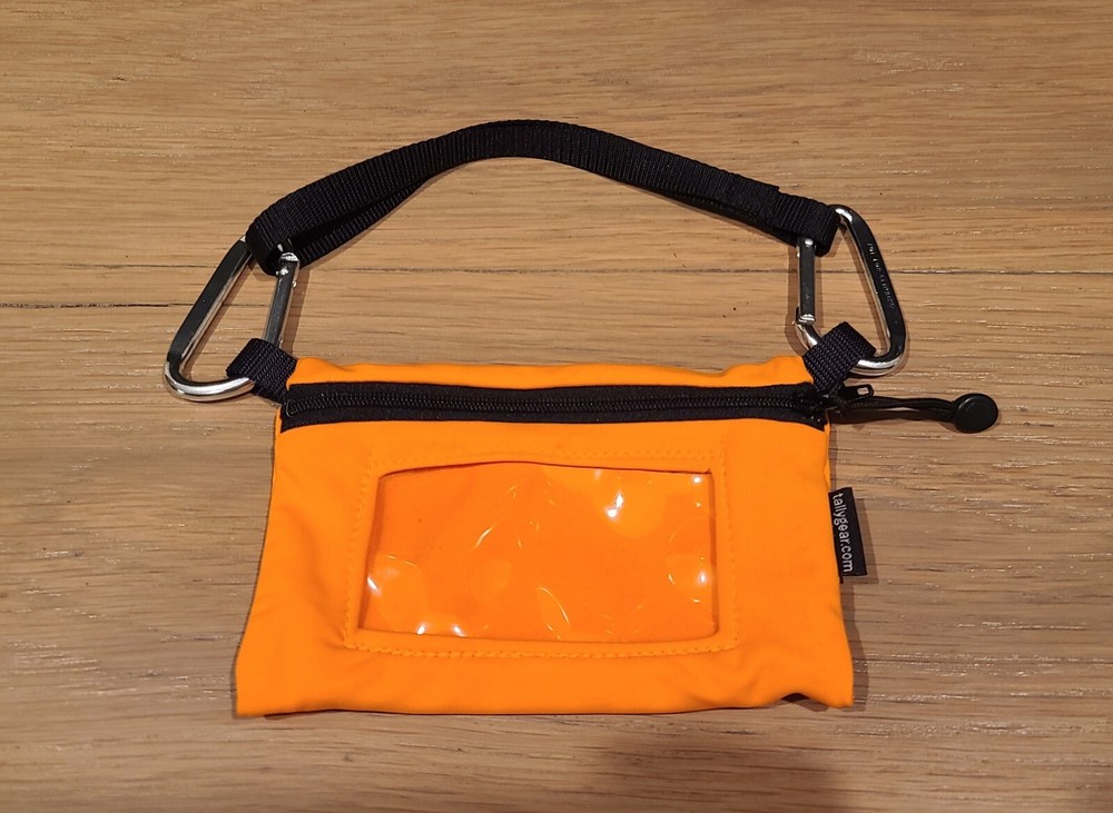 Tallygear Orange Pouch With Clear Window