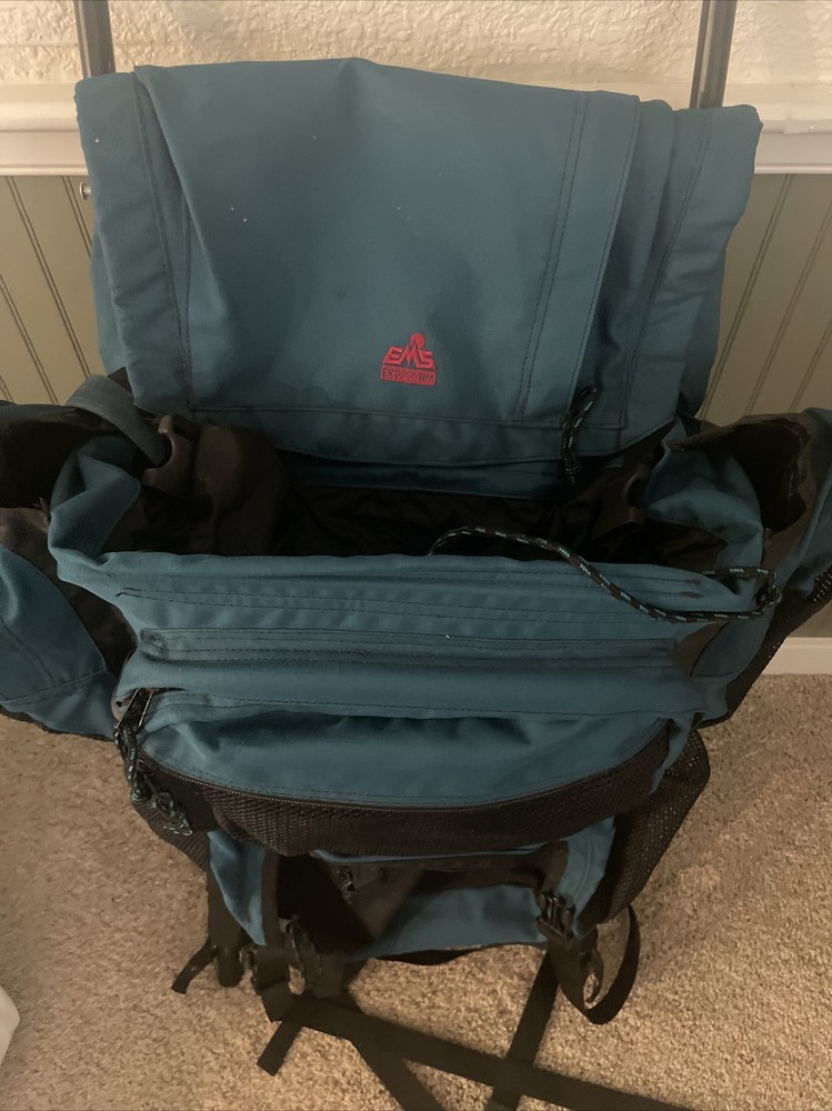 EMS Hiking Backpack External Aluminum Frame padded hip belt