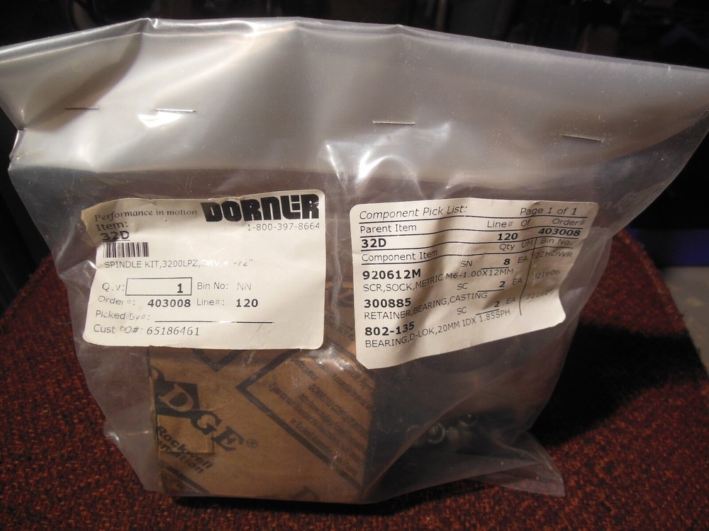 Dorner 32D spindle kit 3200LPZ