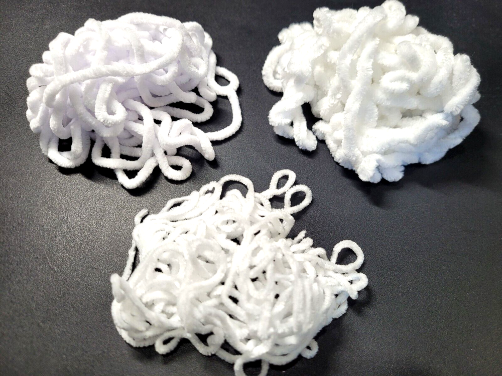 CHENILLE - SNOW WHITE - Fine - Small & Medium - Fly & Jig Tying Material - NEW!