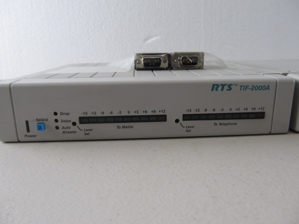 Dual RTS TIF-2000A Single-Line Digital Telephone Interface **NO A/C**