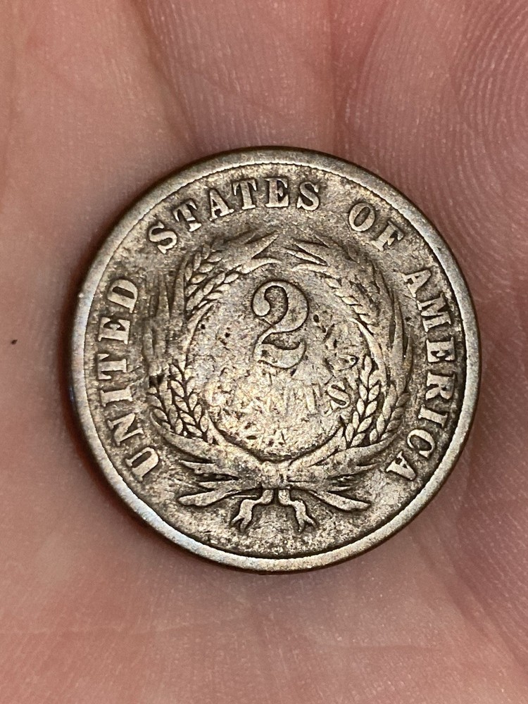 1866 Two Cent Piece Good