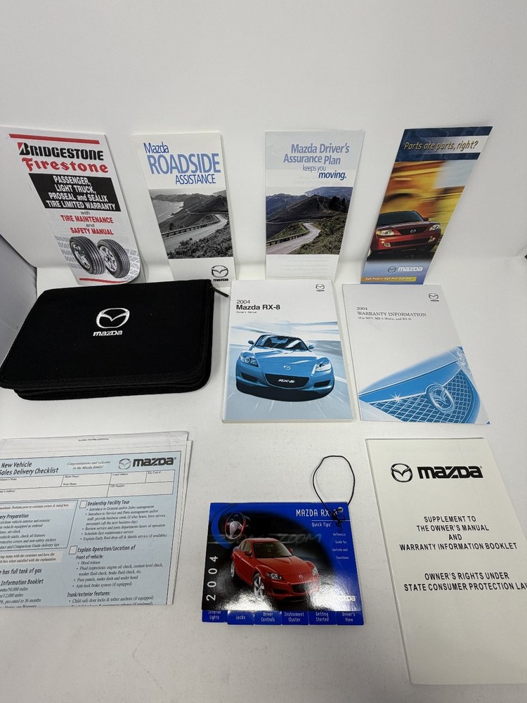 2004 Mazda RX-8 Owners Manual OEM Complete Set