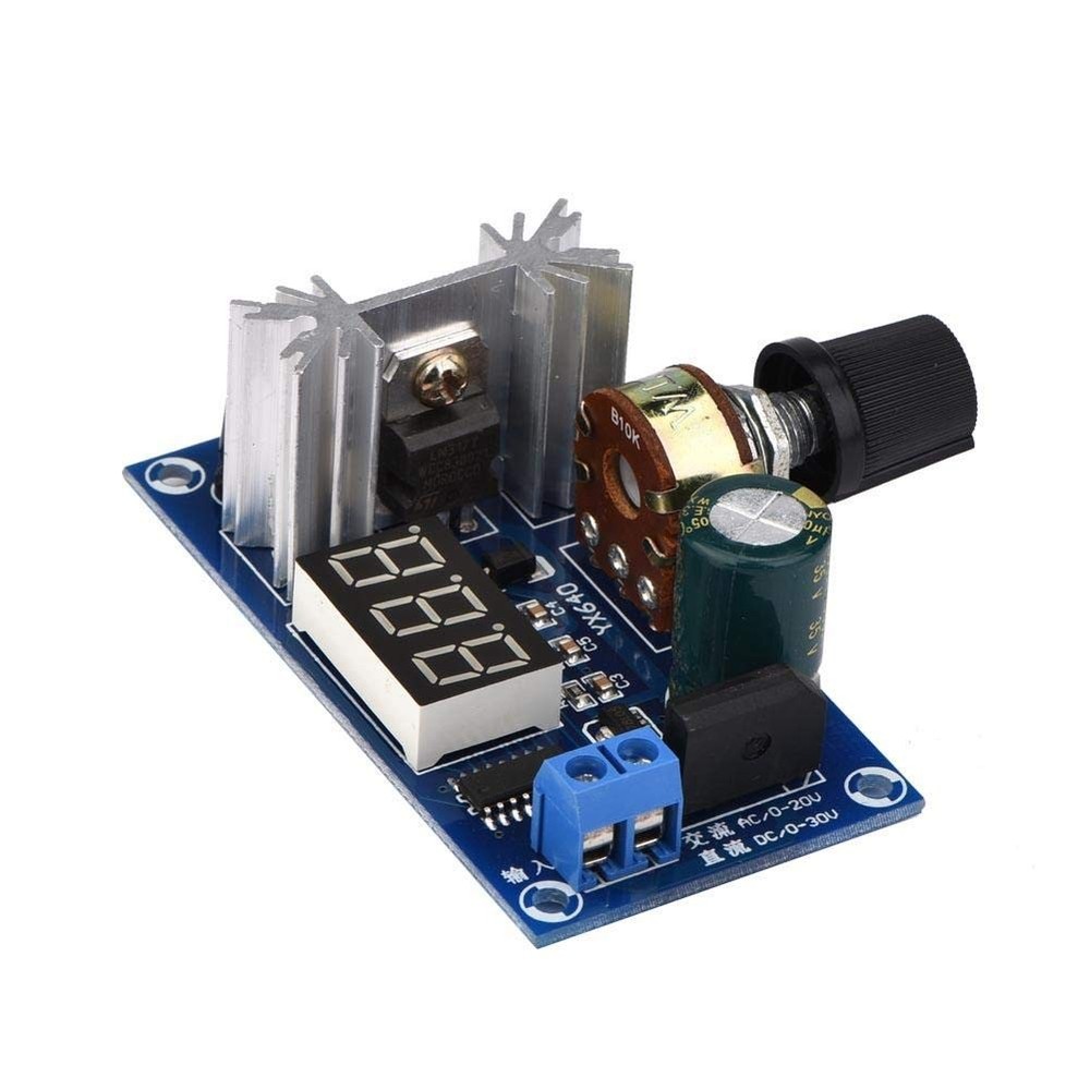 Adjustable Voltage Regulator Regulator Module DC 3-30V / AC 3-20V to DC 1.25V...