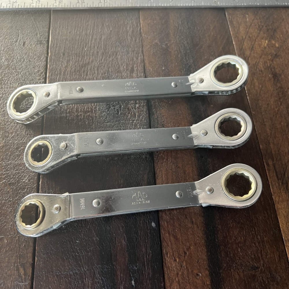 MAC Tools Superflex Metric Double Box Ratcheting Wrench Set (USA)
