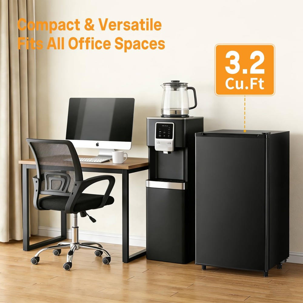 Mini Fridge with Freezer, 3.2 Cu.Ft Mini Refrigerators, Small Beverage Fridge...