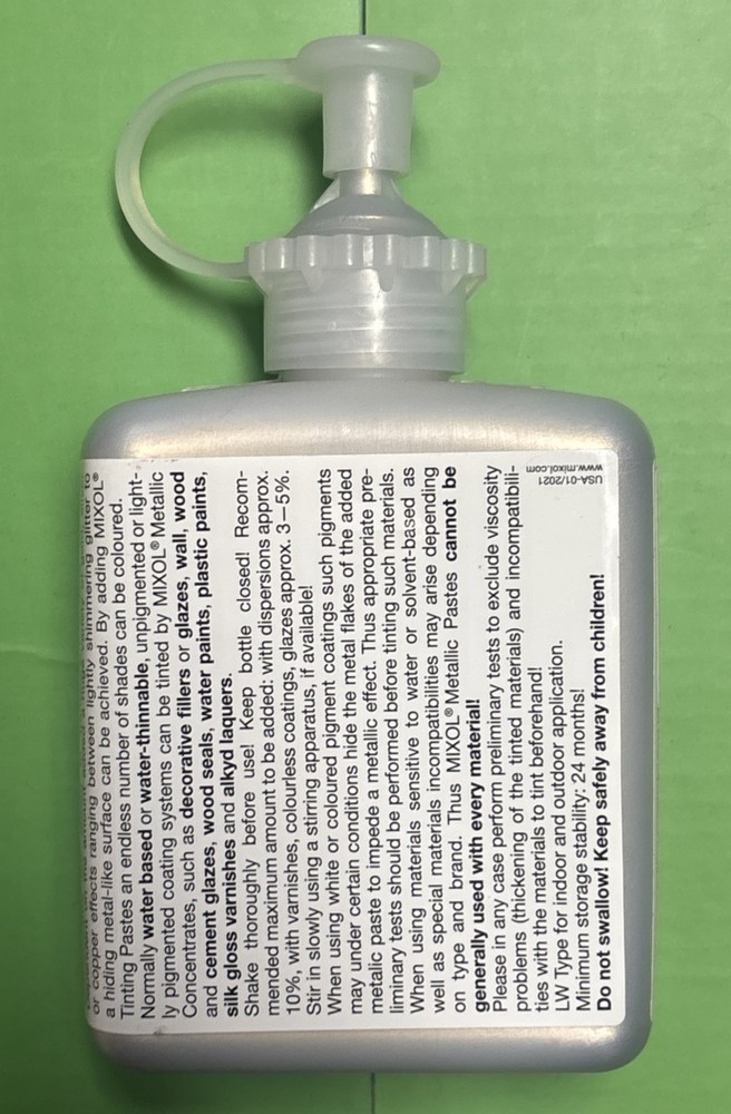 Mixol ME2 Metallic Silver Effect 200g Bottle