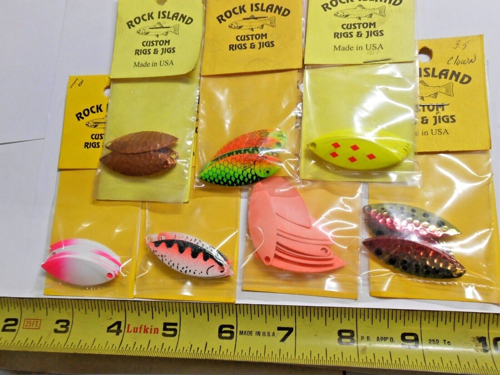 Willow leaf Spinner Blades 10 ct Spinner Blades  # 3.5