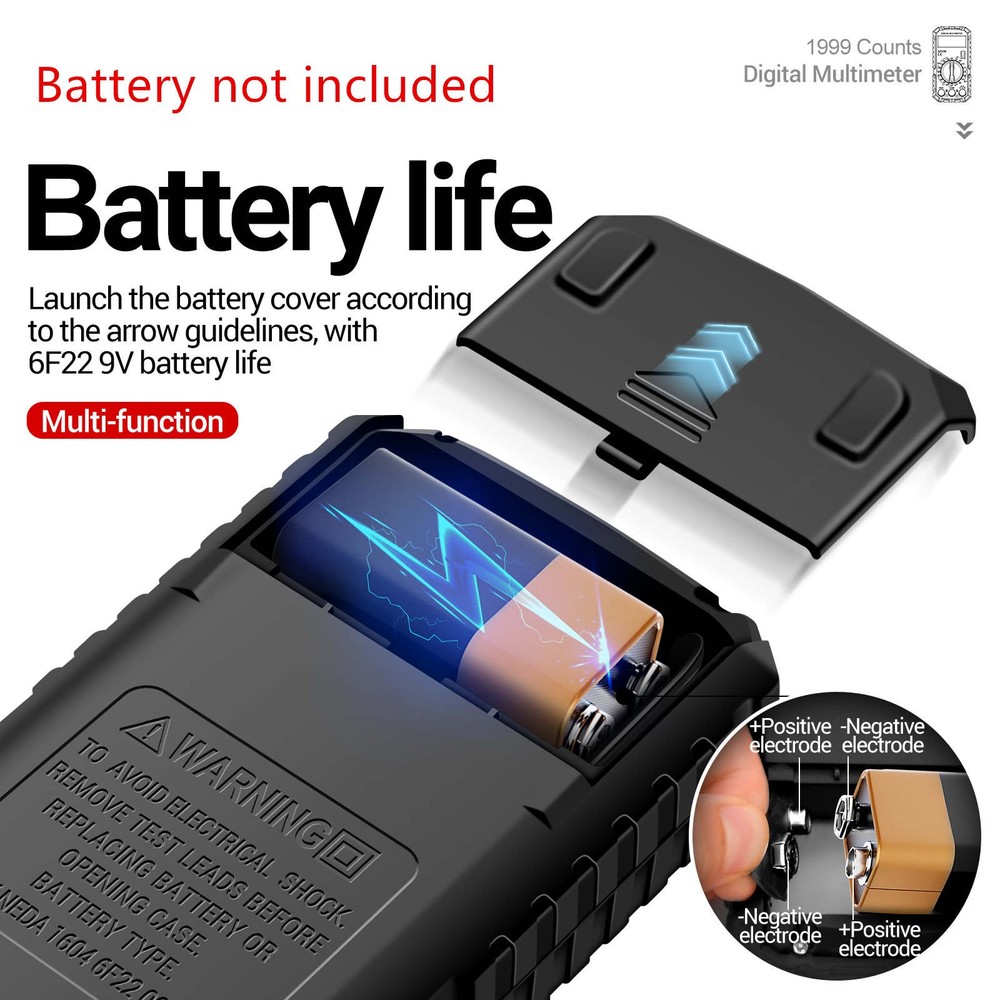 Auto Manual Multimeter for DC AC Voltage Current Resistance Diode Wave Output