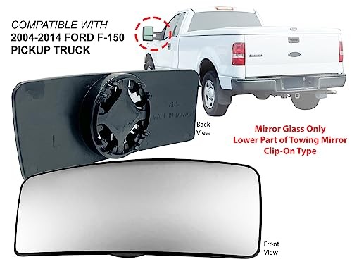 APA Replacement for Lower Wide Angle Tow Mirror Glass Lower Driver Non-Heated