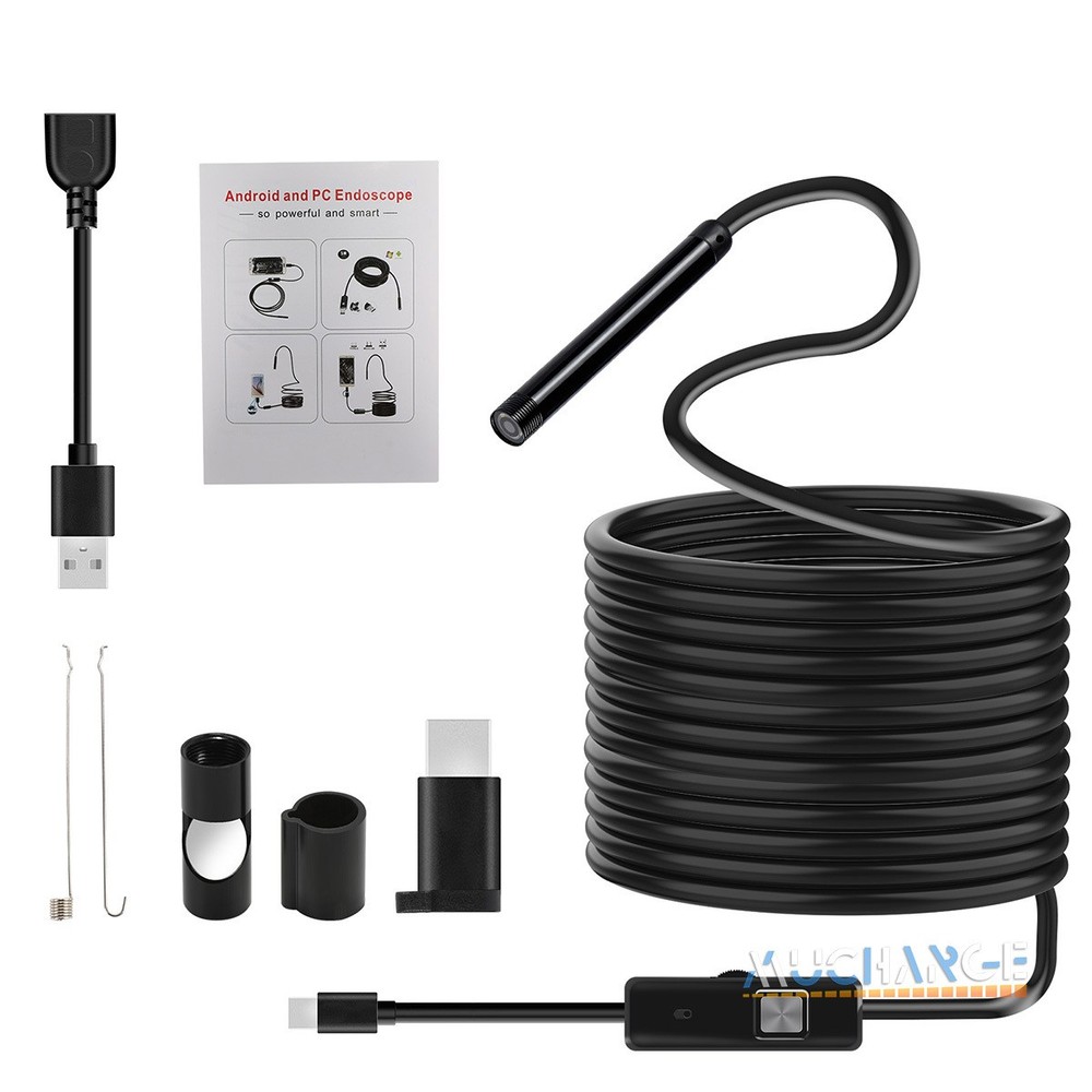 16.4FT Endoscope Camera with Light HD Borescope Camera 6 LED For Andraid Device