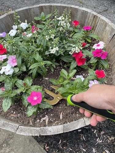 Garden Guru Hand Weeder Fork Tool – Rust Resistant – Ergonomic 1 Pack Titanium