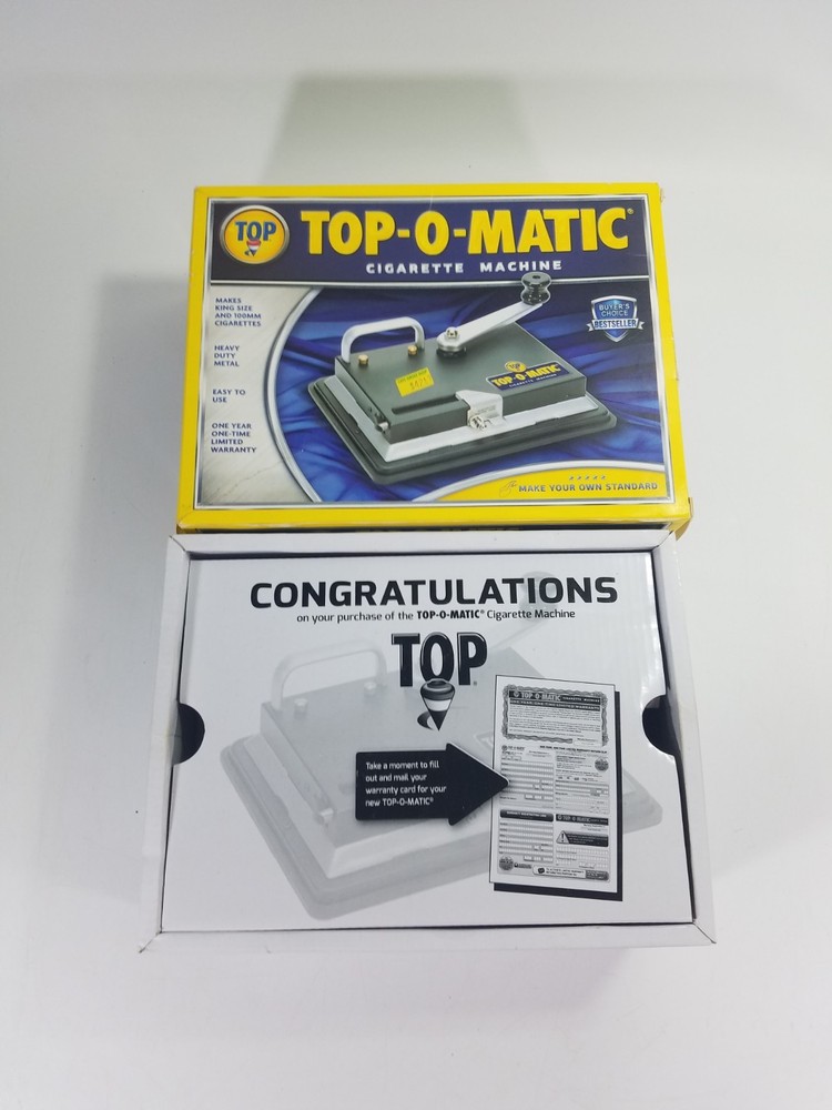 Top-O-Matic Cigarette Rolling Machine Rolls King Size and Regular (100mm) Works
