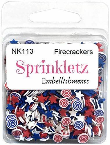 Buttons Galore SPRINKLETS EMBLLSMNT FIRECRACKR, Firecrackers
