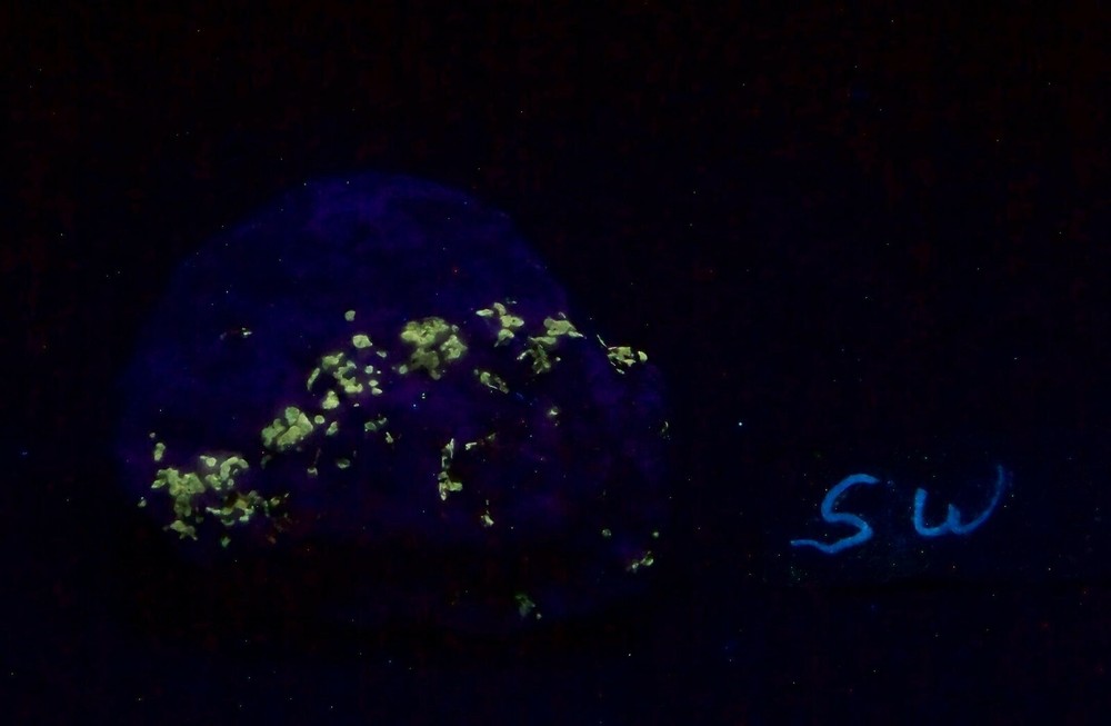 Fluorescent Norbergite Franklin NJ Specimen