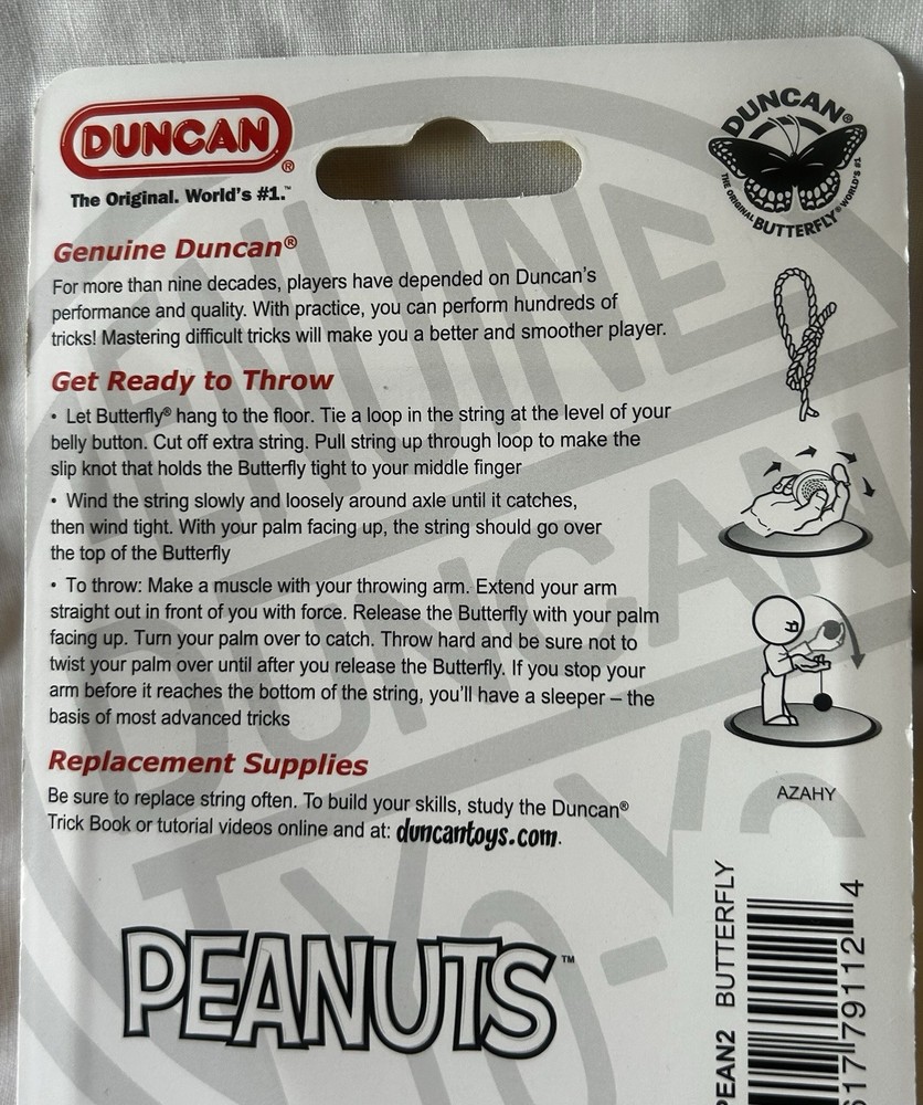 Peanuts Snoopy Butterfly Duncan Yoyo.