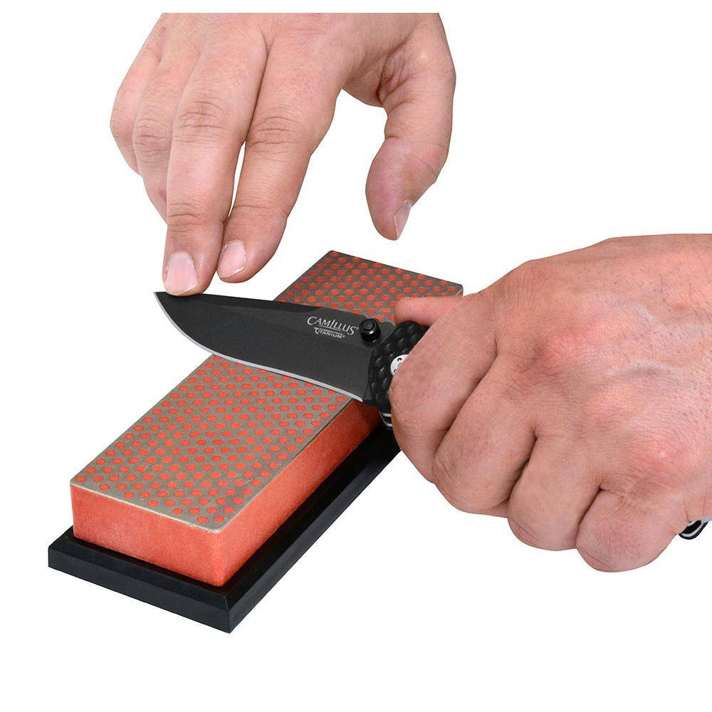 6 In. Diamond Whetstone Sharpener in Plastic Case with Fine Diamond Sharpening S