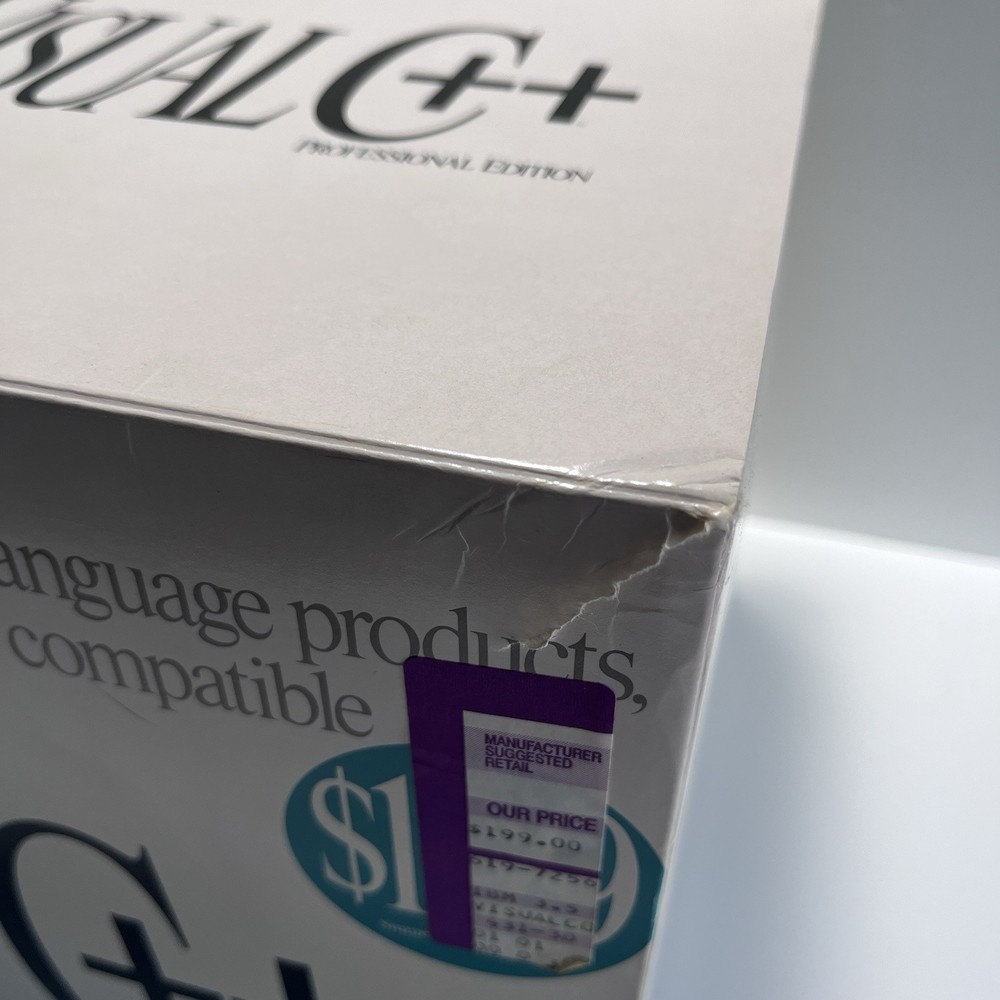 1993 MICROSOFT VISUAL C++ PROFESSIONAL EDITION BOOK SET SEALED DISKS