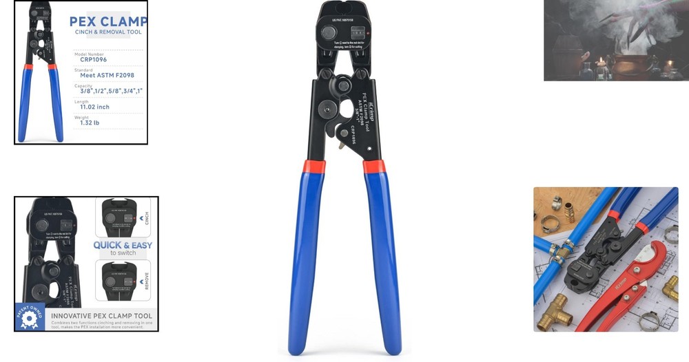 Multi-Function Ratchet Tool for Efficient PEX and Single Ear Hose Clamps