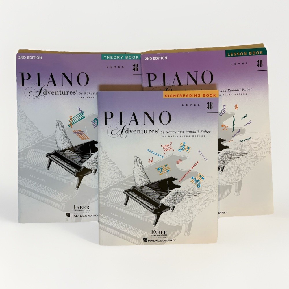 piano adventures level 3B Three Books Theory/Lesson/Sightreading