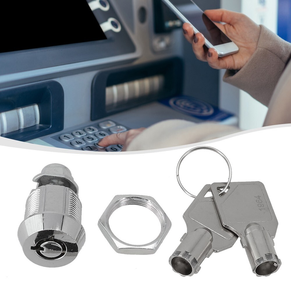 Secure and Reliable Chrome Finish Camlock with Keys Tool Box Replacement Lock