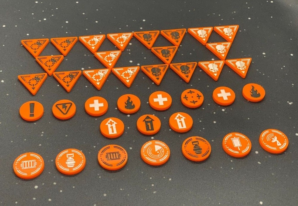 Complete Double Sided Acrylic Token Set for Warhammer Kill Team 2.0