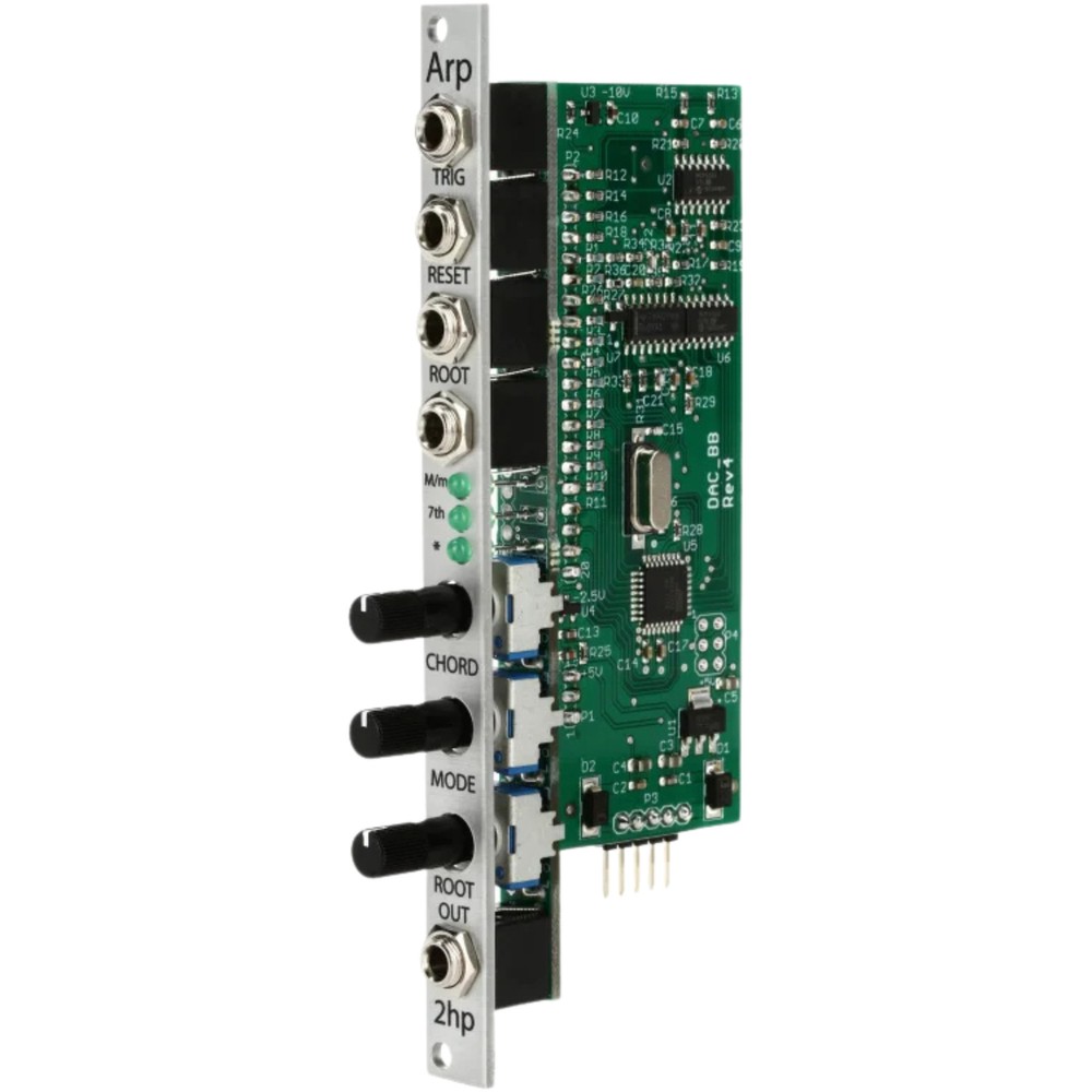 2hp Arp Arpeggiator Eurorack Synth Module, Silver