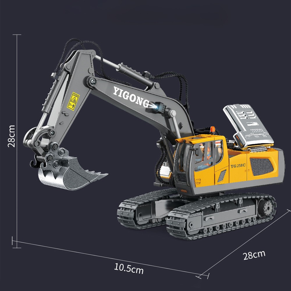 Engineering RC Excavator Toy 1:20 Scale Remote Control Construction Truck Gift