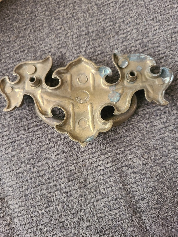 Bald Eagle Brass Antique Hardware Colonial Chippendale Drawer Pull 2,5”center Q5