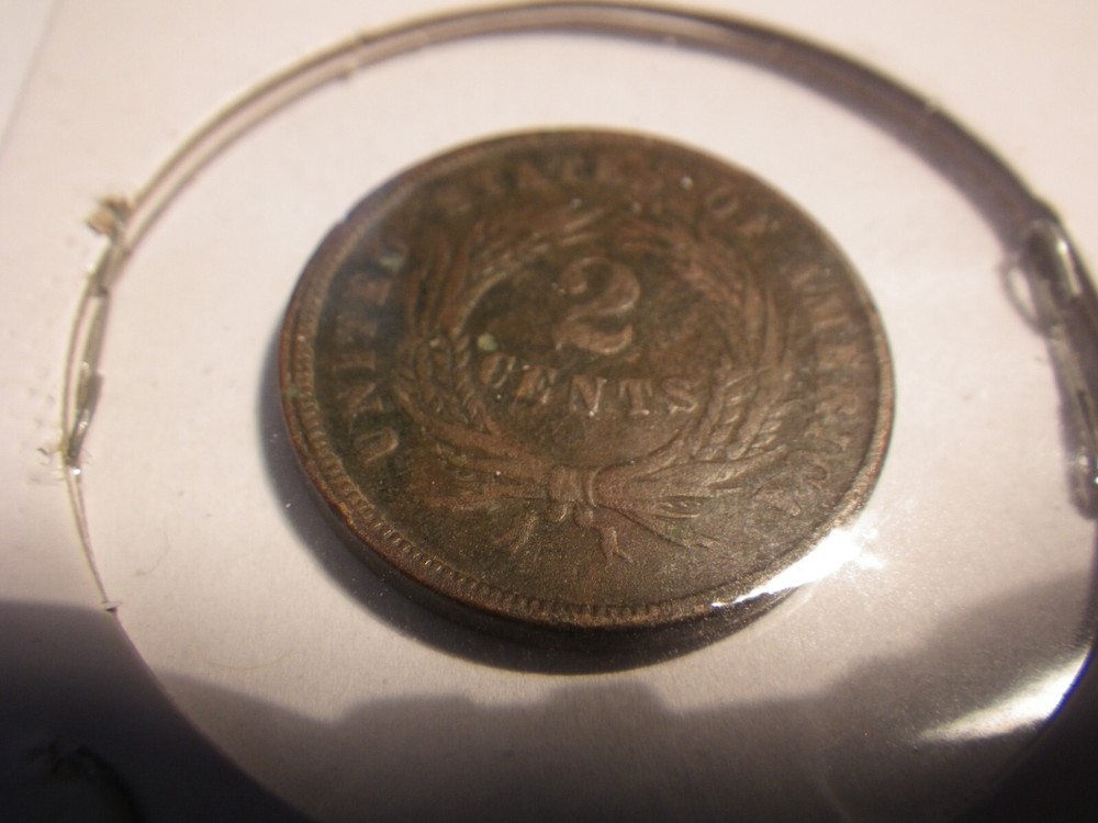 1865 US "2-Cent"- Copper Coin in Fine Condition