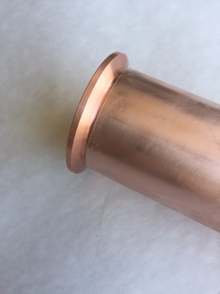 (4) 2" Copper Tri Clamp Ferrules Beer Keg Still Adapter Fits 2" Copper Pipe qty4