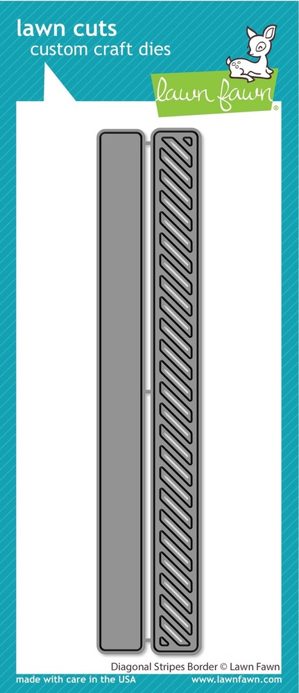 LF3438 Diagonal Stripes Border Dies