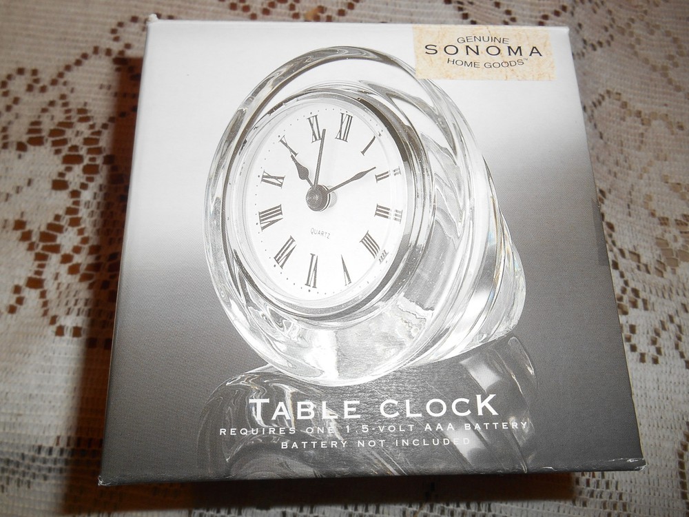 Sonoma Home Goods Table Clock