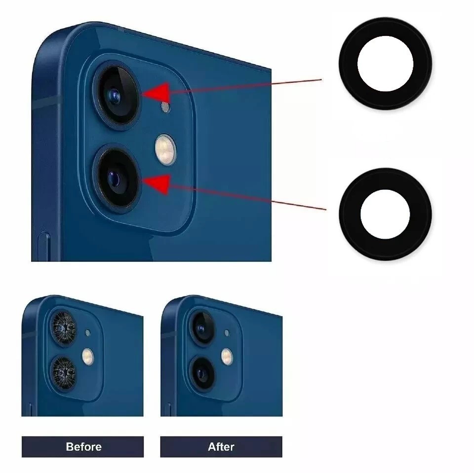 Replacement Rear Back Camera Glass Lens Cover For iPhone 16 Plus Pro Max