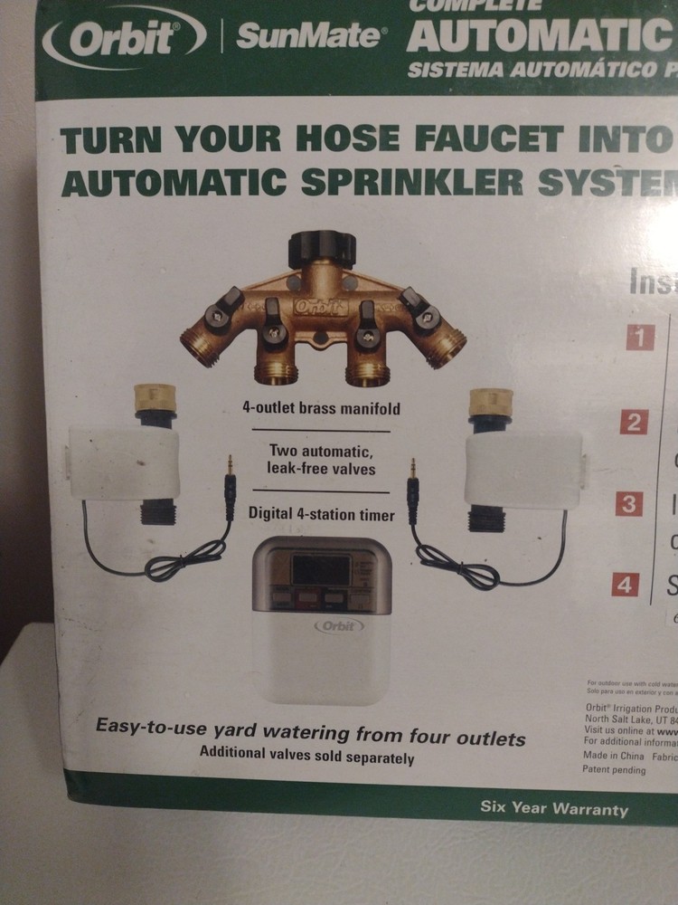 Orbit SunMate Complete Automatic Yard Watering System Kit 62032 Sealed Unopened