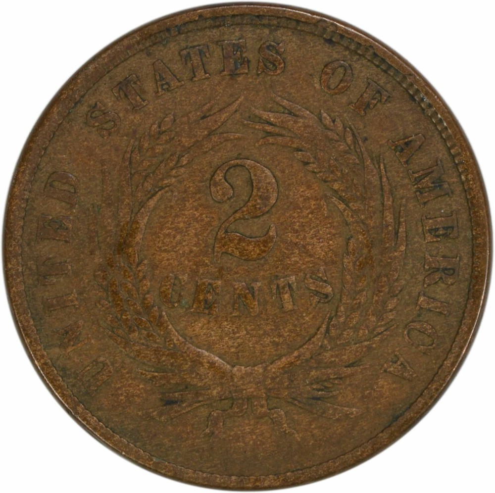 1866 Two Cent Piece VF Uncertified #239