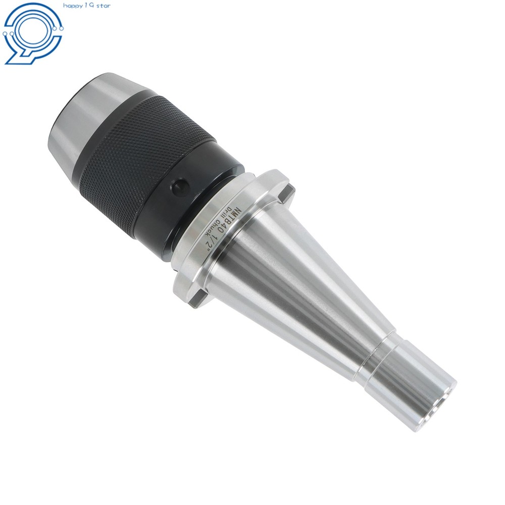 NMTB40 Drill Chuck 1/2 Keyless Operation Integral Shank 5/8-11 Pull Stud