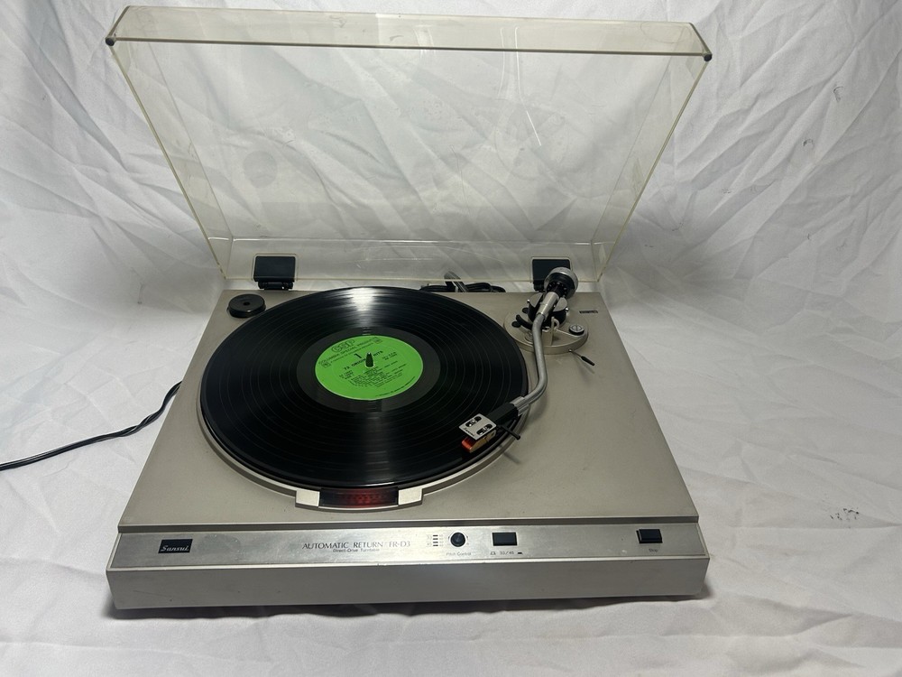 SANSUI FR-D3 TURNTABLE WORKING DIRECT DRIVE SEMI AUTO