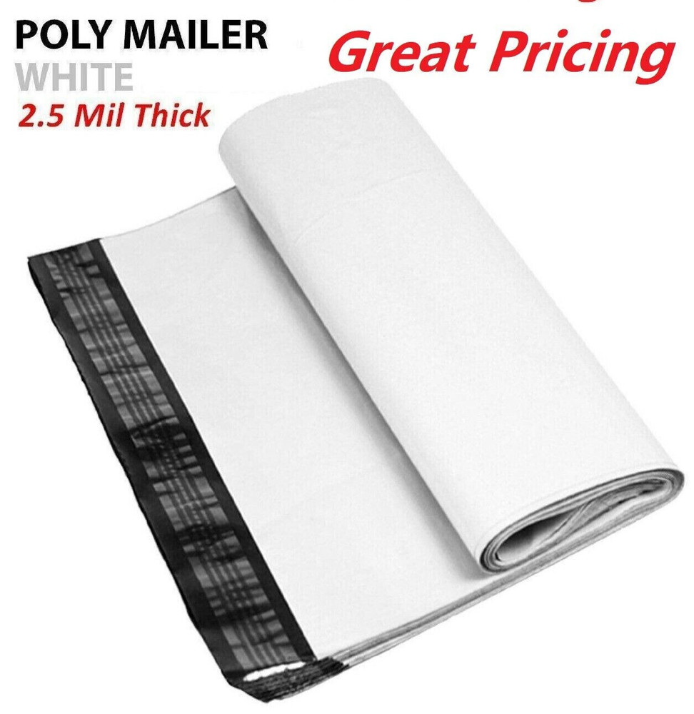 (98) 6 x 9 Poly Mailers Shipping Envelopes Self Sealing Bags Mail Plastic New