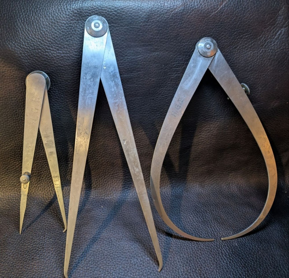 Vintage Starrett Hermaphadite Caliper 13"