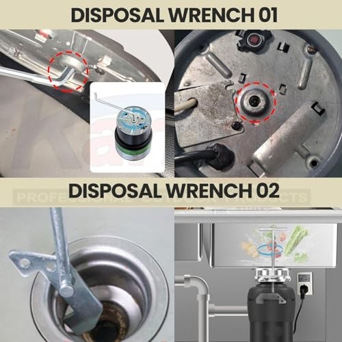 Universal Garbage Disposal Unjamming Wrench Tool - Fits All Brands, Easy Use