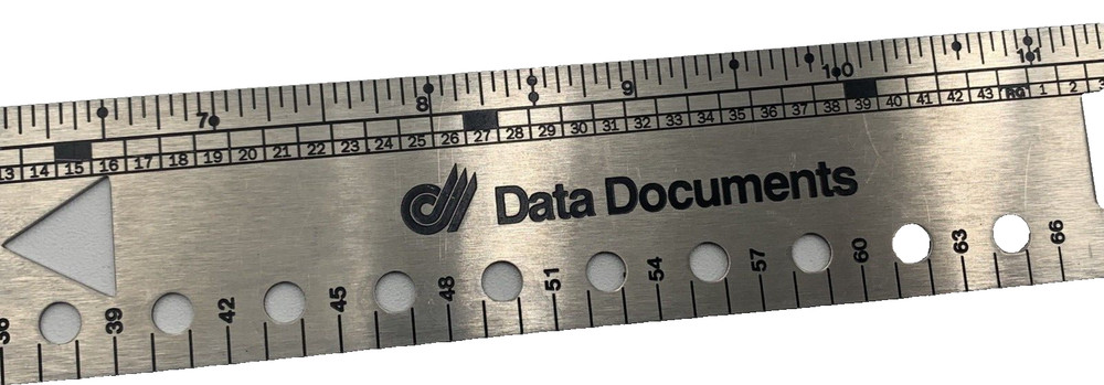 Data Documents Business Steel Ruler 18 inches