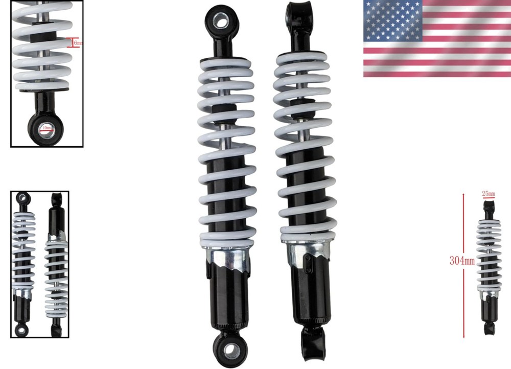 Lightweight Adjustable ATV Front Shock Set - Compatible with Coolster & More