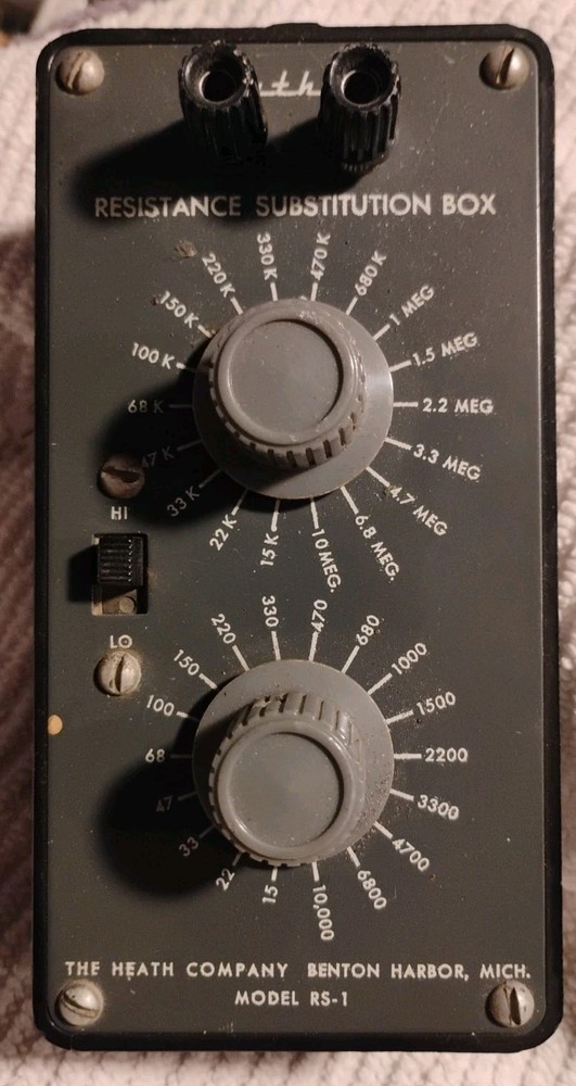 Heathkit Model RS-1 Resistance Substitution Box - Untested